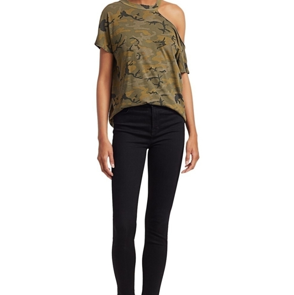n:PHILANTHROPY Flamingo Cutout Camouflage Top - Picture 4 of 15